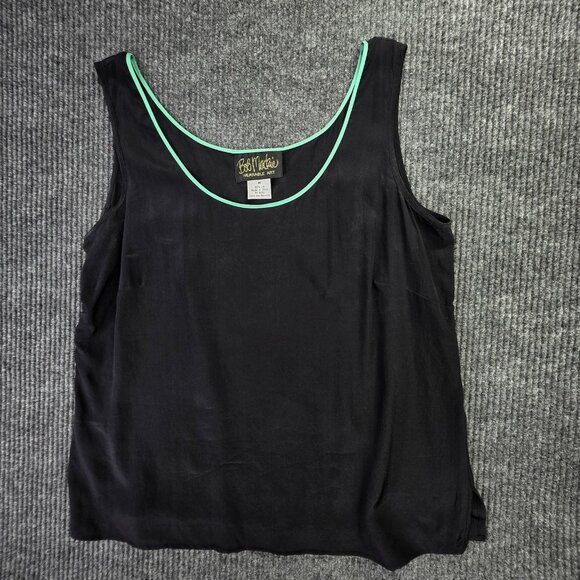 Bob Mackie Wearable Art Kimono Jacket Womens M Blue Silk Tango Dance Set - Picture 14 of 16